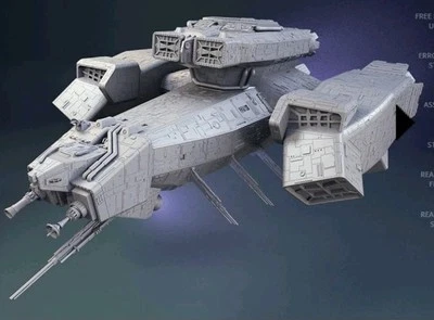 外星人 1/400 比例 uscss Nostromo 大量模型套件 25x16x11 定制 3D 模型 — 第 1/4 张图片