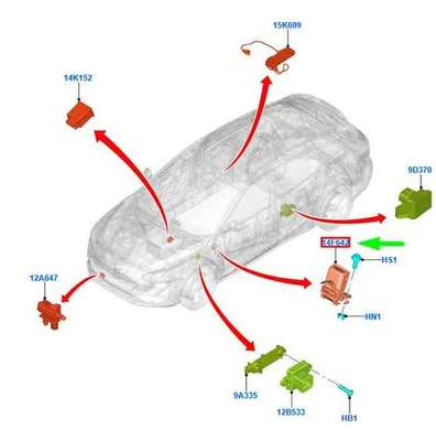 FORD FOCUS MK4 Smart Data Link Modul 2388024 JX7T-14F642-CB NEU ORIGINAL - Image 1 of 2
