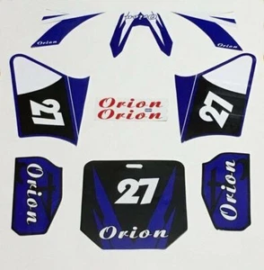 Aufkleber Sticker Set Orion Blau 4-Takt 50-125ccm Dirt Pit Bike HMParts - Imagen 1 de 2