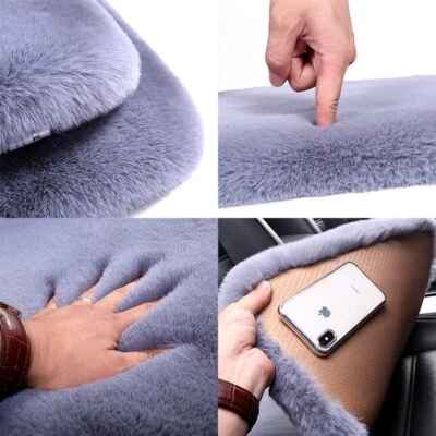 Car Seat Cover Accessories Winter Warm Plush Pad Universal Cushion Protector Mat - Image 1 of 4