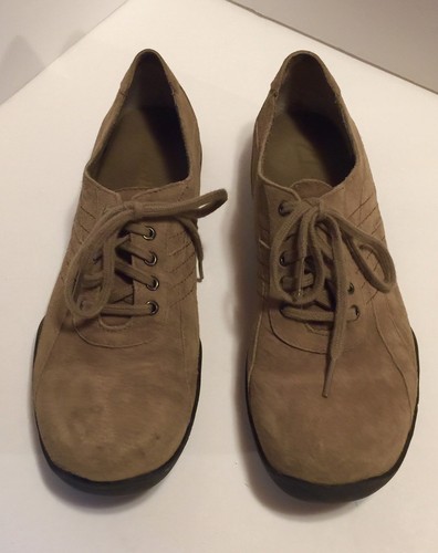 CLARKS Clark scarpa da passeggio donna misura 7 5 pelle sabbia scarpe da passeggio