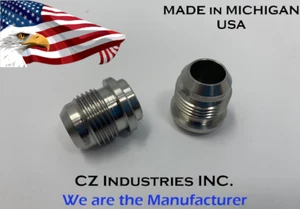 10AN, AN10 MALE STAINLESS STEEL WELD ON / WELD IN FITTING BUNG QTY:2 - Bild 1 von 3