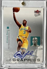 2007-08 Fleer Ultra Chris Paul Blue Autographics Ink Auto Autograph 