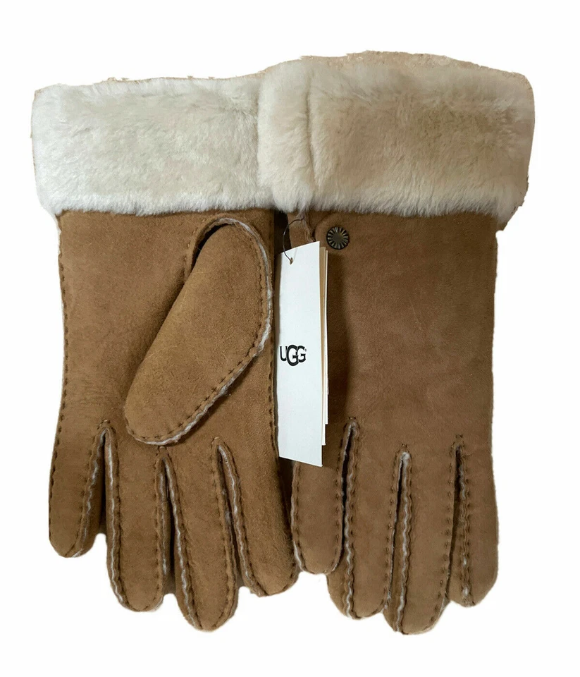 Nuevos guantes para mujer UGG de gamuza/cuero, piel de oveja con puños de piel estilos ASSRTD S o M Foto 1 de 1