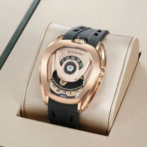 Montre automatique Tsar Bomba Chivalry couleur interchangeable ton or noir - Photo 1/9