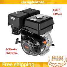 Motor de motor de gasolina 420CC 15 HP 4 tiempos OHV un solo cilindro gasolina horizontal
