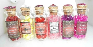 ALTAER Unique POTION Bottles Vials *Asst.* Love Potion+ Beauty Drops+ FREE Ship - Picture 1 of 25