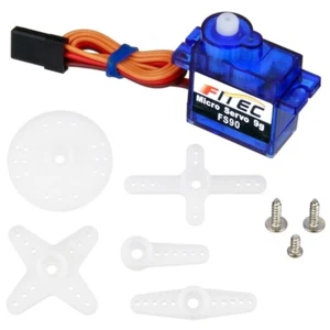 FS90R Servo a rotazione continua, dimensioni mini, peso 9 g, 32,6 mm x 12,5 mm x 27,3 mm - Foto 1 di 1