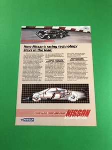 1983 1984 1985 NISSAN 300 ZX GTP ZX ORIGINAL PRINT AD ADVERTISEMENT PRINTED - Picture 1 of 1