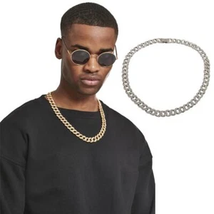 Urban Classics Heavy Bracelet With Stones bracciale catena a maglie pesanti effetto oro - Foto 1 di 8