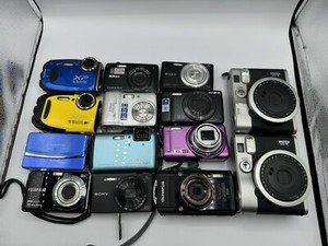 LOT OF 17 UNTESTED CAMERAS, Nikon, FujiFilm, Sony, Olympus