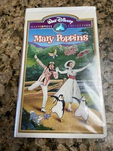 Vintage VHS Mary Poppins Disney Masterpiece Collection Clamshell MINTY Rare - Picture 1 of 3