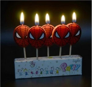 Birthday Spiderman Cake Candles Topper Party Decorations - Picture 1 of 1