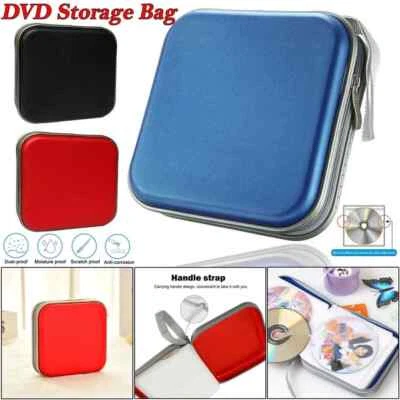 CD DVD Storage Holder 40 Disc Carrying Case Sleeve Wallet for InCar Organization - Image 1 of 4
