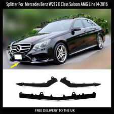 Front Bumper Lip Splitter Spoiler Body Kit For Mercedes E-Class W212 AMG Line