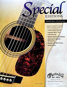 Original 2003 Martin Special Editions Acoustic Guitar Color Brochure Catalog - Imagen 1 de 1