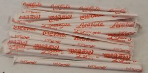 Lot of Coca Cola Straws in Wrappers