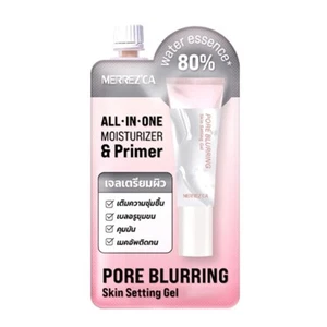 Gel hidratante e imprimación todo en uno Merrezca Pore Blurring Skin Setting 5 ml. X3 - Imagen 1 de 6