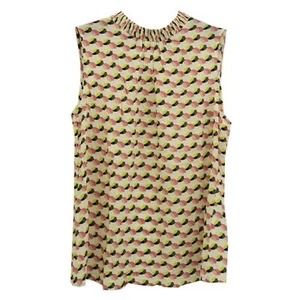 Taifun Damen ärmellos Bluse Tunika Shirt Stehkragen bunt bedruckt 29723 - Picture 1 of 2