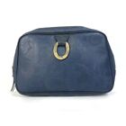 Dior Trotter Cosmetics Pouch vintage bag Cluch Bag  PVC Navy