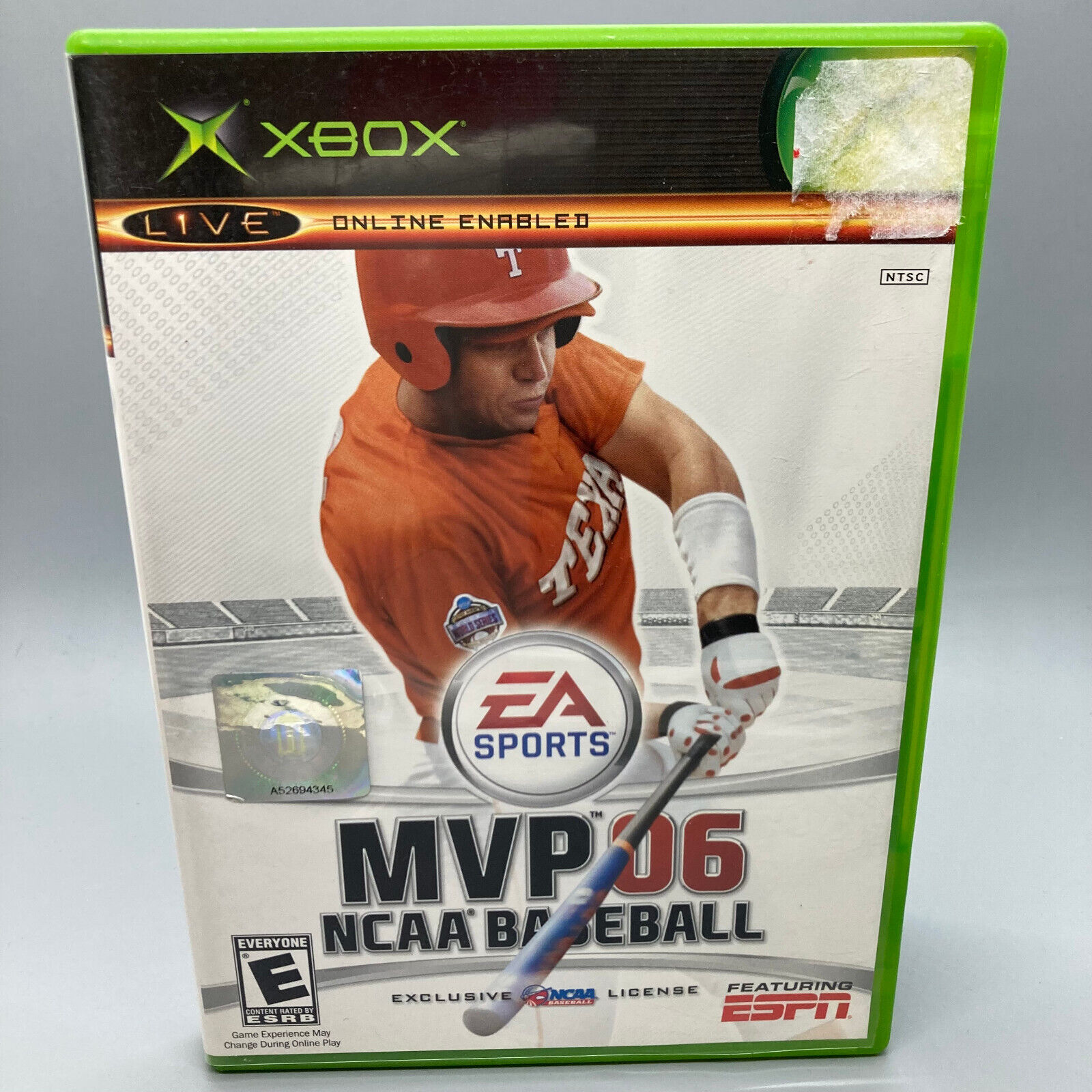 MVP NCAA Baseball 06  Xbox  Game Disc and Case