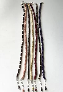 Handgefertigtes Knöchelarmband aus Holz Perlen - handgefertigt UK - Bild 1 von 15