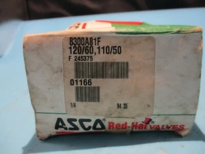 NEW ASCO 8300A81F SOLENOID VALVE 3-WAY 120V 1/4" - Picture 1 of 6