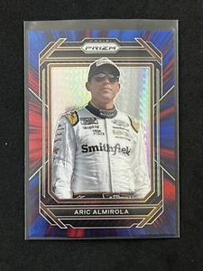 2023 Panini Prizm - #87 Aric Almirola - Red & Blue Hyper Prizm /299 - Picture 1 of 2