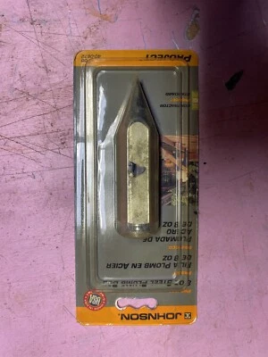 JOHNSON PROJECT 8oz STEEL PLUMB BOB 08 40-0672. NEW. Bin 15 - Image 1 of 4