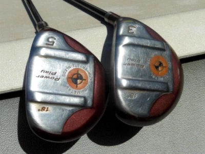 Power Play Golf Bi-Metal Copper 3 & 5 Fairway Woods Power Plus Graphite Shafts - Image 1 of 4