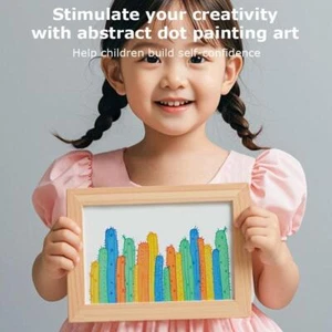 Squeegee Art Kids Paint Kit, 20PCS DIY Ranbow Scratch Childrens M4O3 Painti E3G2 - Picture 1 of 16