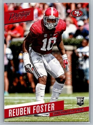 Reuben Foster #230, Rookie, San Francisco 49ers, 2017 Panini Prestige - Image 1 of 2