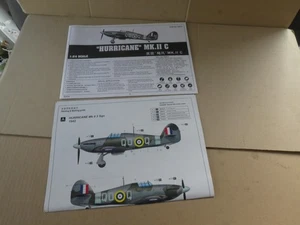 TRUMPETER HURRICANE MK11c 02415 BUILD  INSTRUCTIONS 1/24 SCALE - Picture 1 of 4