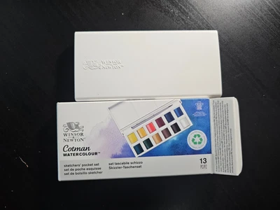 Winsor & Newton Cotman Watercolour Sketcher's Pocket w/Brush | Empty Palette - Image 1 of 2