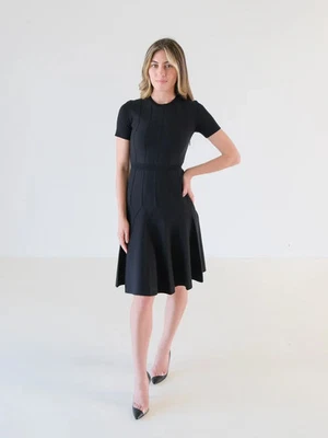 BNWT Gucci Black Jersey Flip Stretch Knit Mini Dress Size XS/AU 6 RRP: $1,400.00 - Image 1 of 4