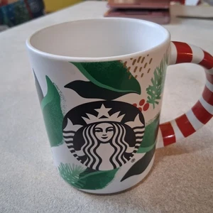 Starbucks Holiday Mug with Green and Red Design - Picture 1 of 8