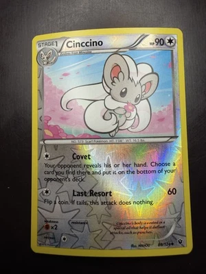 Cinccino 88/124 Reverse Holo- XY Fates Collide - Lightly Played LP - Pokemon TCG - Image 1 of 2