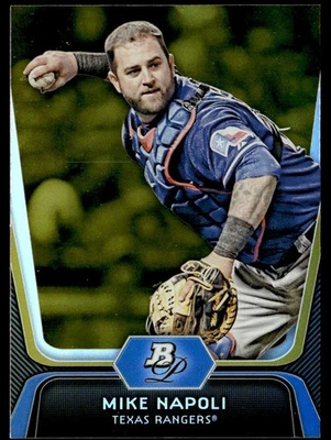 2012 Bowman Platinum Mike Napoli Texas Rangers #29 - Image 1 of 2