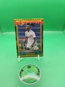 2022-23 Topps Finest Flashbacks Uefa Eduardo Camavinga #46 Gold Refractor /50 - Picture 1 of 2