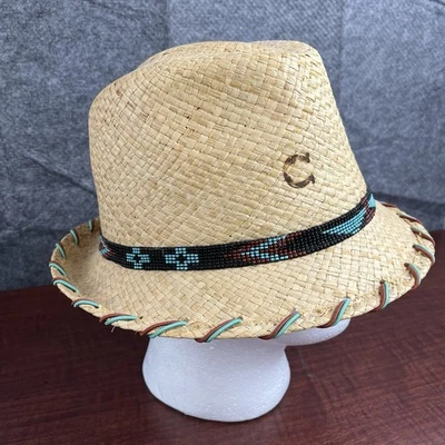 Charlie 1 Sombrero Caballo Paja Fedora Talla Mediana Vintage Verano Otoño Hombre’s o Mujer Foto 1 de 4