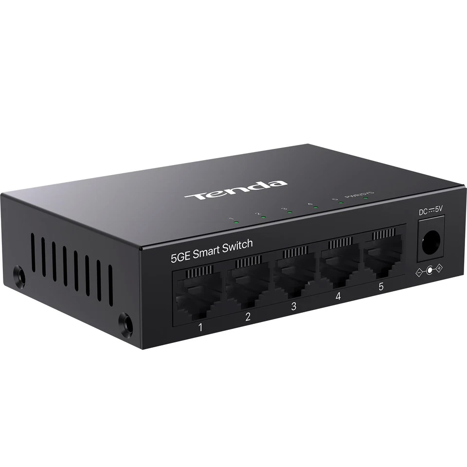 Tenda TEG205E 5 Port Managed Gigabit Switch Easy Smart Managed Base-T Port...