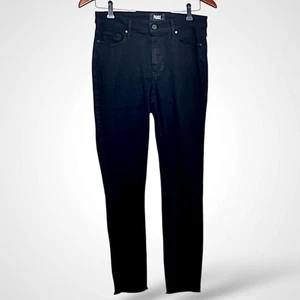 Paige Hoxton Ankle Jeans Womens 28 High Rise Skinny Stretch Dark Night Noir Deni - Picture 1 of 8