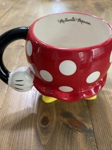 Disney Minnie Mouse Red Rock the Dots Molded Mug with Arm - Picture 1 of 4
