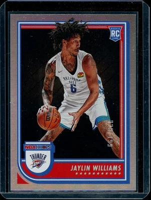 2022 Panini Hoops Silver #28 Jaylin Williams /199 RC Rookie Thunder - Image 1 of 2