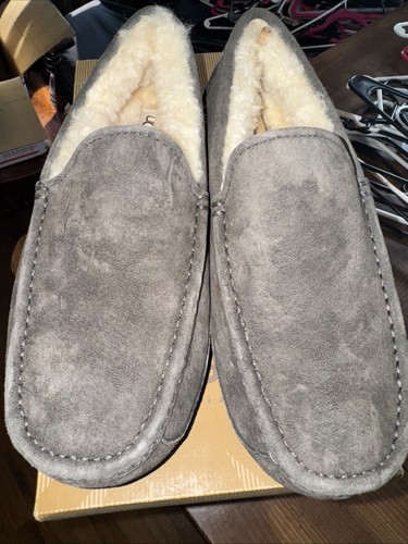 NUOVO UGG 5775 Mocassini Invernali Uomo Ascot Casual Comfort Antracite