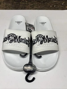 Gas Monkey Garage Slides Sandals Men's Size 12 White 🔥 - Picture 1 of 8
