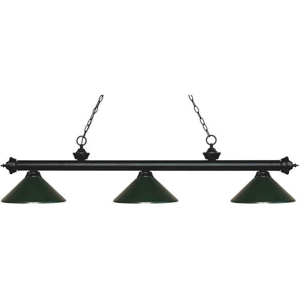 Z-Lite 200-3MB-MDG Riviera Billiard Light Matte Black - Image 1 of 1