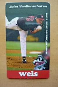 2002 Altoona Curve 5TH ANNIVERSARY MAGNET CARD - Bild 1 von 2