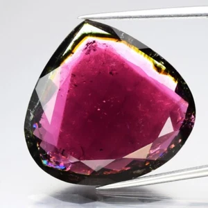 Rare Big! 26.23ct Pear Natural Unheated Watermelon Tourmaline Gemstone - Picture 1 of 4