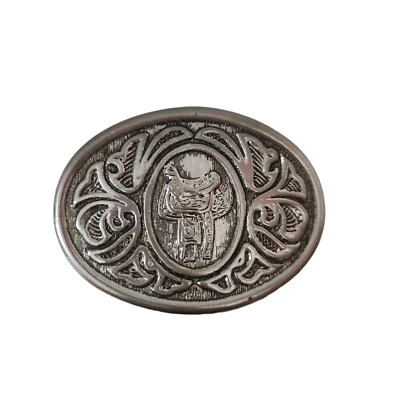 Avon винтажное западное седло серебряный ремень пряжка ковбойский вестерн - Изображение 1 из 4